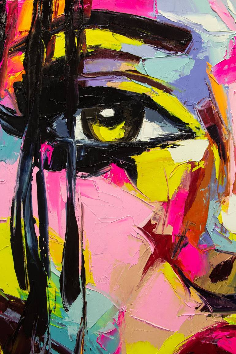 Original Pop Art Women Painting by Lana Frey