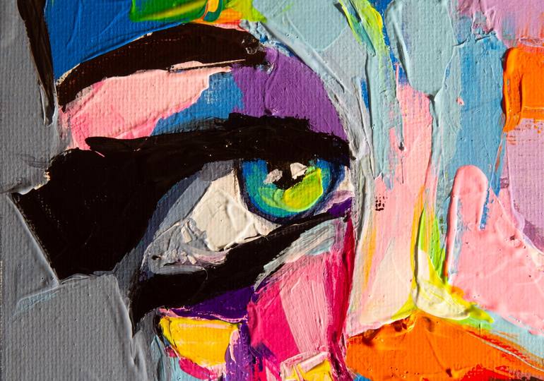 Original Pop Art Women Painting by Lana Frey