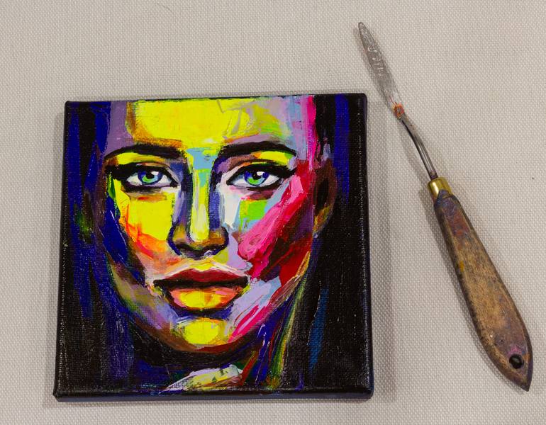 Original Expressionism Portrait Painting by Lana Frey