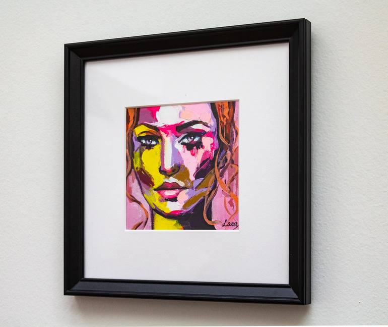 Original Pop Art Women Painting by Lana Frey