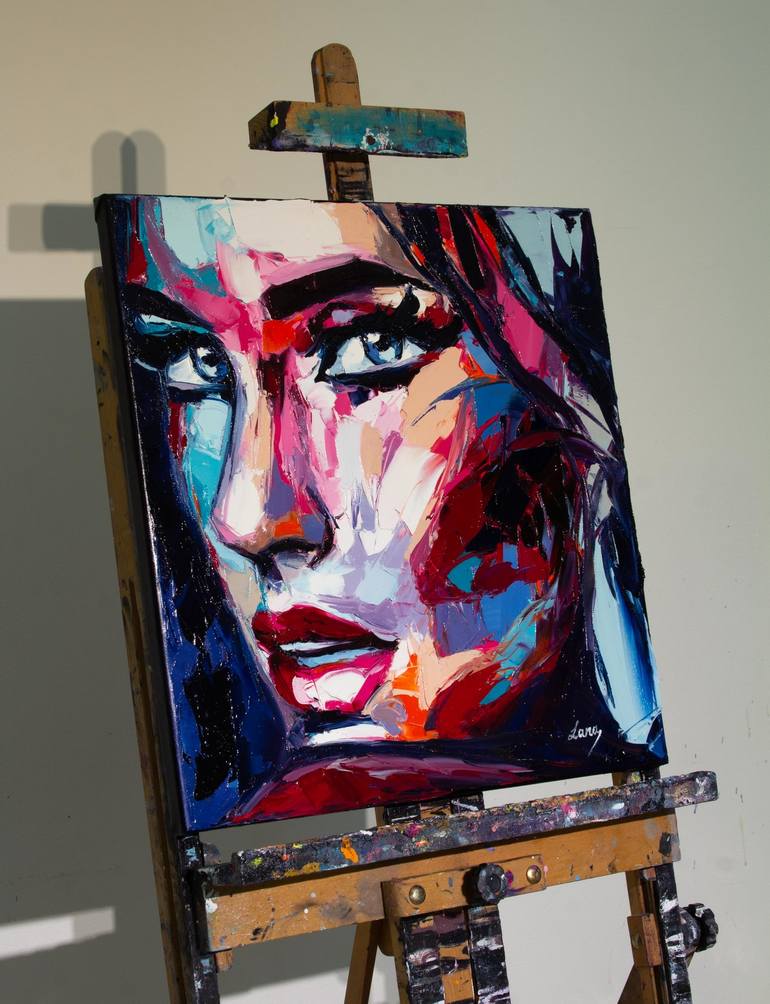 Original Pop Art Women Painting by Lana Frey