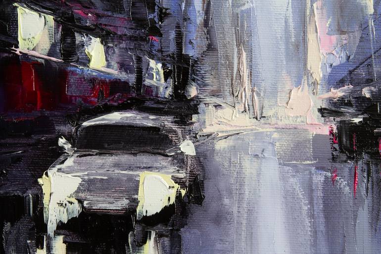 Original Expressionism Cities Painting by Lana Frey