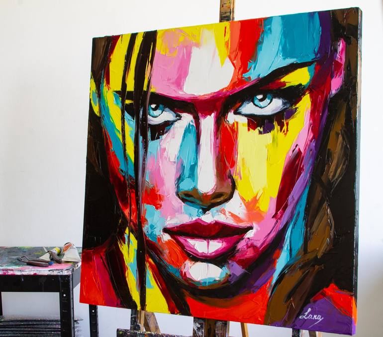 Original Fine Art Portrait Painting by Lana Frey