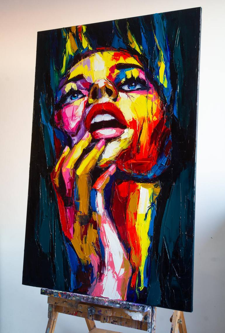 Original Expressionism Love Painting by Lana Frey