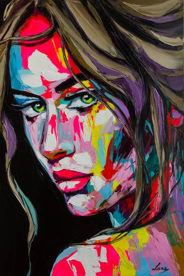 Original Expressionism Portrait Paintings by Lana Frey