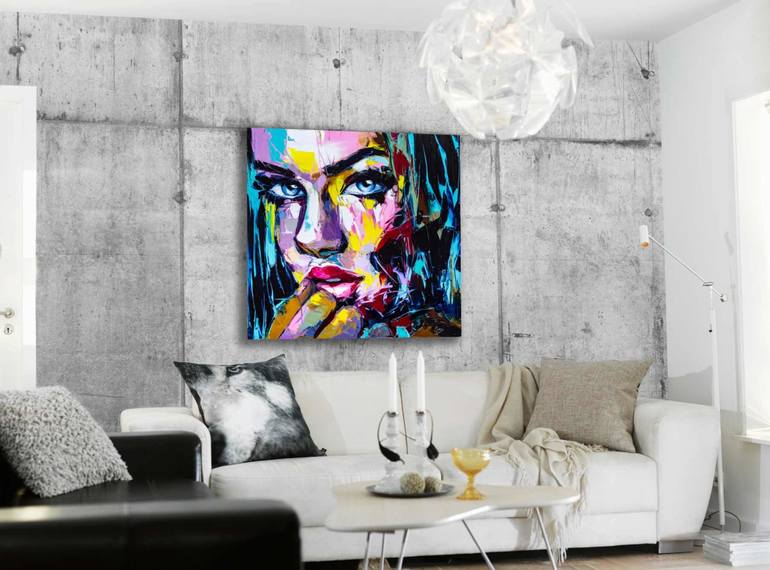 Original Expressionism Portrait Painting by Lana Frey