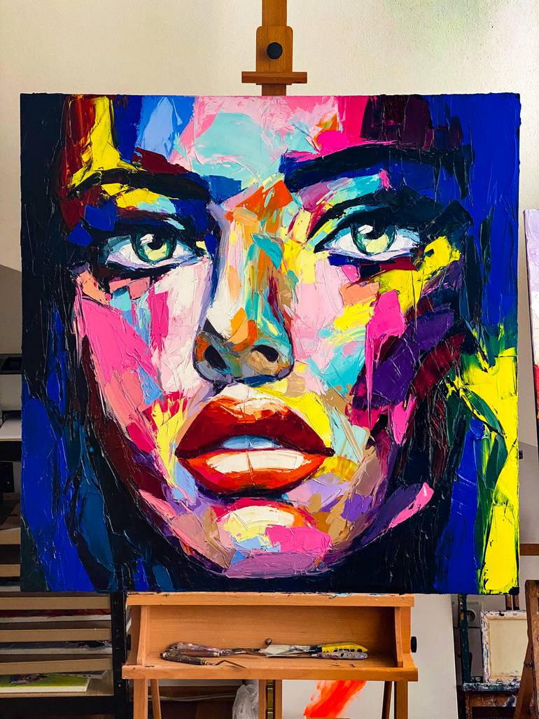 Original Expressionism Women Painting by Lana Frey