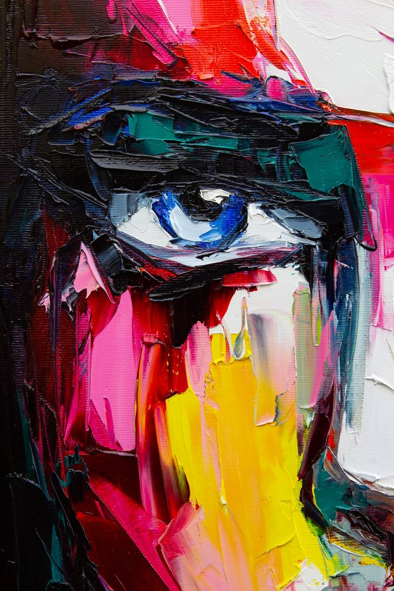 Original Expressionism Portrait Painting by Lana Frey