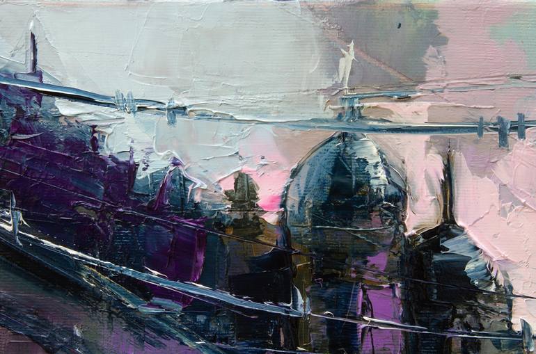 Original Expressionism Cities Painting by Lana Frey