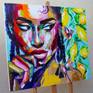 On easel