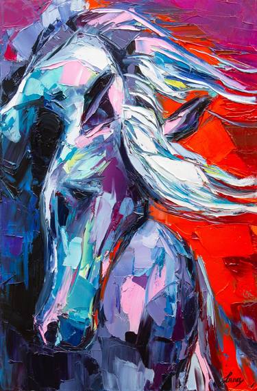 Print of Pop Art Horse Paintings by Lana Frey