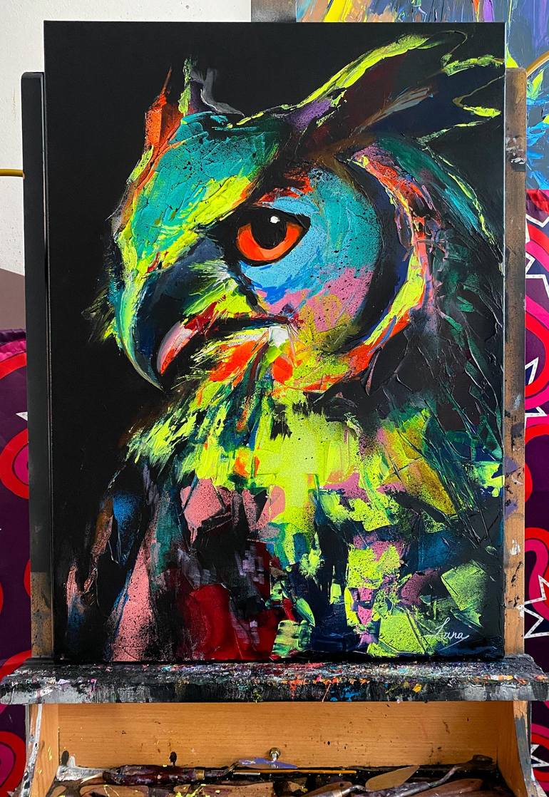 Original Pop Art Animal Painting by Lana Frey