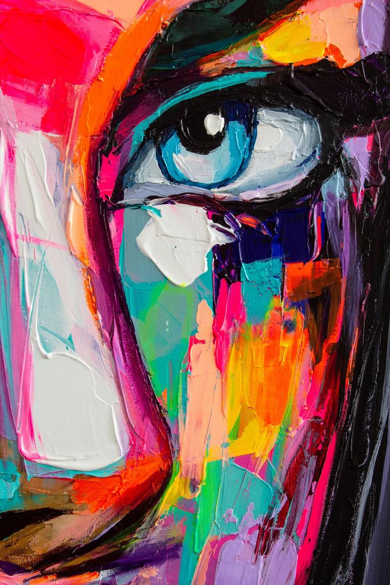 Original Expressionism Portrait Painting by Lana Frey