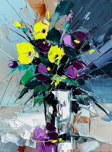 Original Impressionism Floral Paintings by Lana Frey