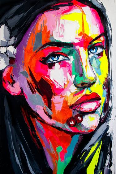 Original Expressionism Portrait Paintings by Lana Frey