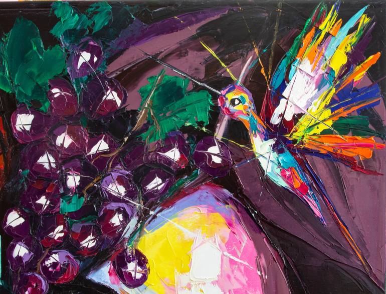 Original Expressionism People Painting by Lana Frey