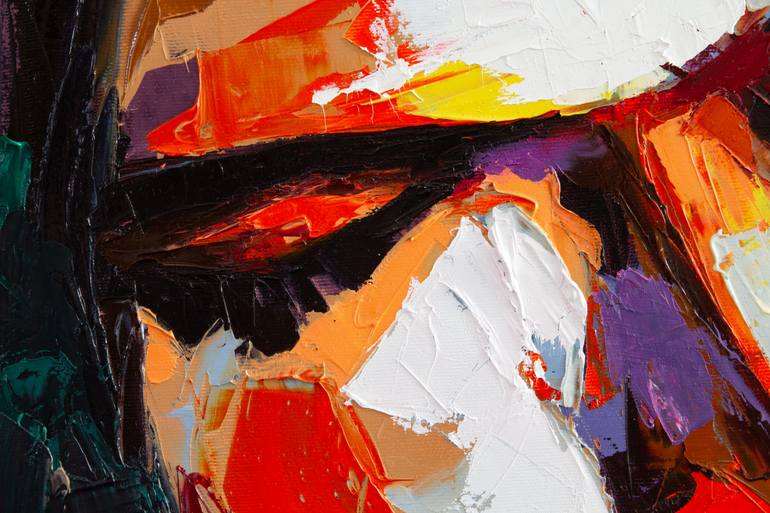 Original Expressionism People Painting by Lana Frey