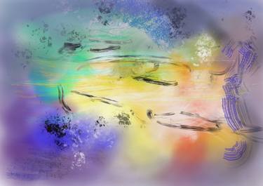 Print of Abstract Expressionism Fantasy Digital by nathacha art