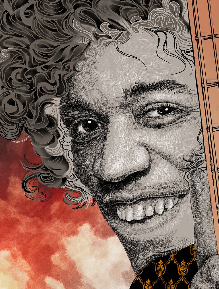 Original Figurative Pop Culture/Celebrity Printmaking by Ladislav Hubert