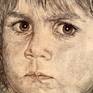 The Look of the Samurai print by hubert Fine Art detail 1