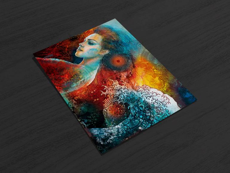 Original Illustration Women Digital by Ladislav Hubert