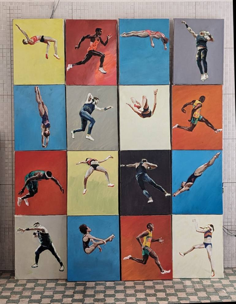 Original Contemporary Sport Painting by Nicholas Stedman