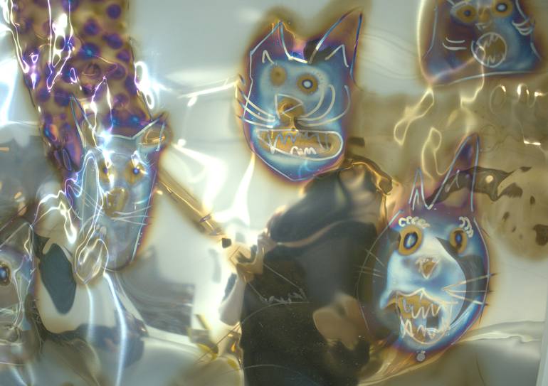 Original Conceptual Cats Sculpture by Petro Hrytsiuk