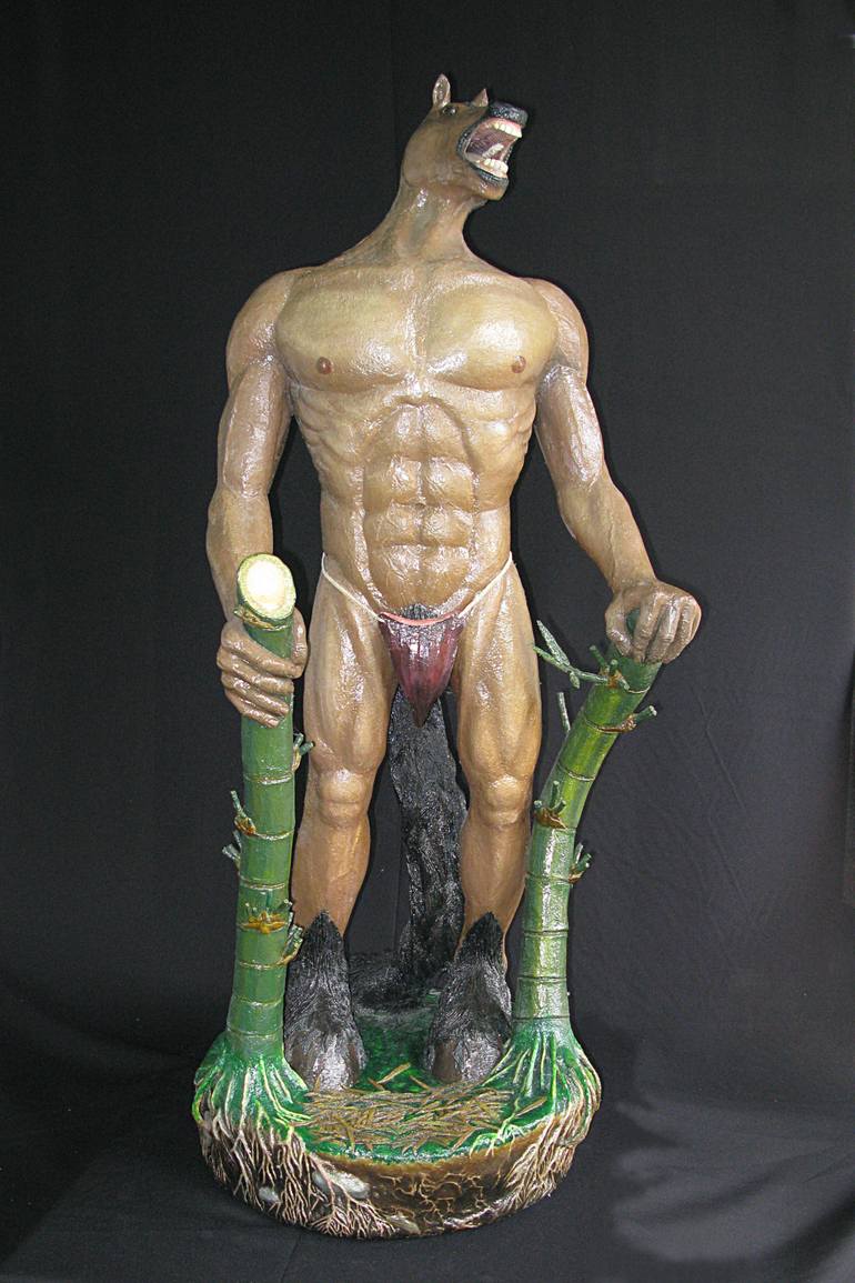 Original Figurative Classical mythology Sculpture by Dennis Tolentino