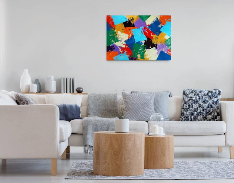 Original Abstract Expressionism Abstract Painting by Tania Os