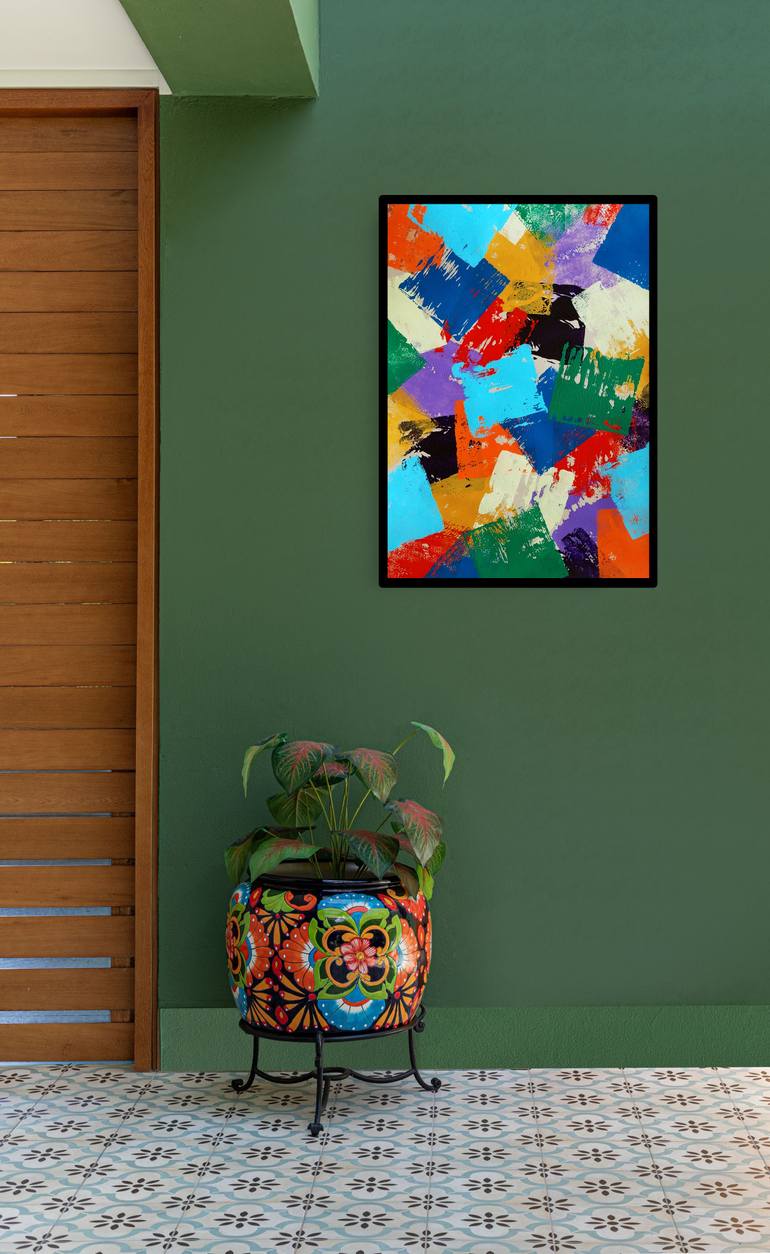 Original Abstract Expressionism Abstract Painting by Tania Os