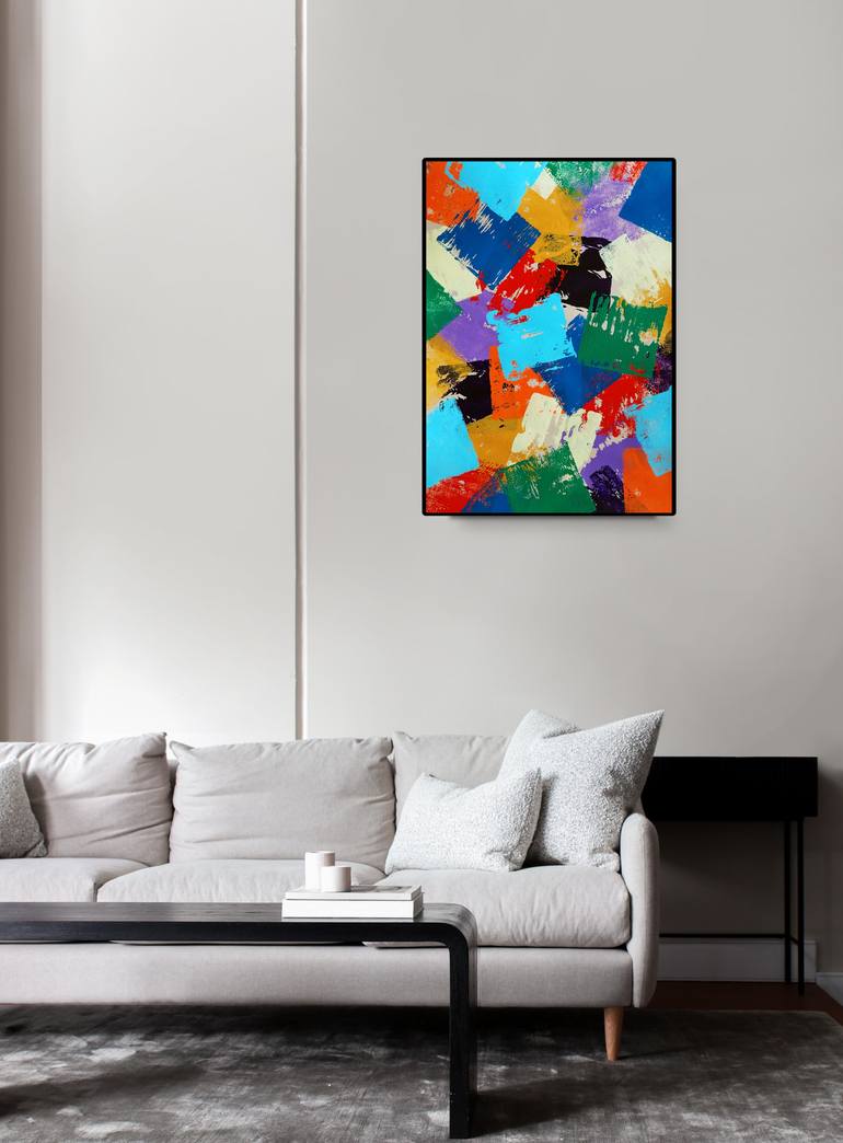 Original Abstract Expressionism Abstract Painting by Tania Os