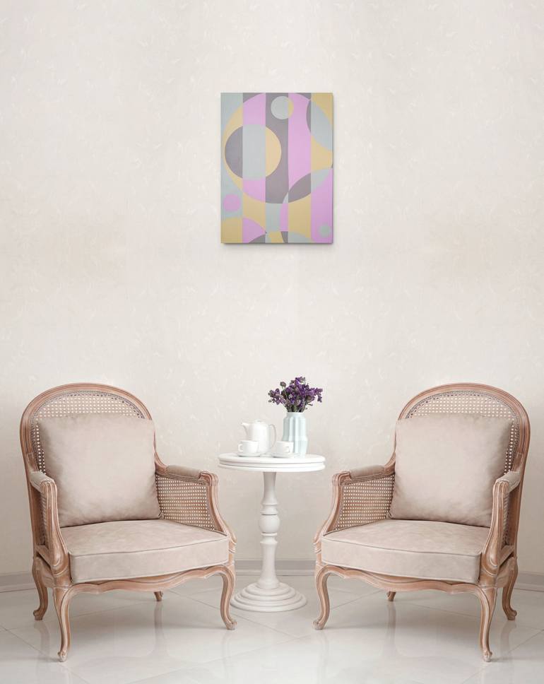 Original Geometric Painting by Herstein Art