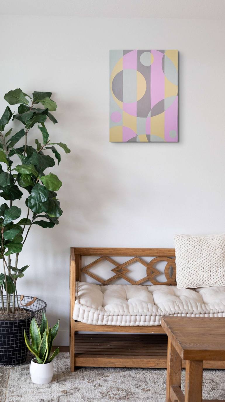 Original Abstract Geometric Painting by Tania Os