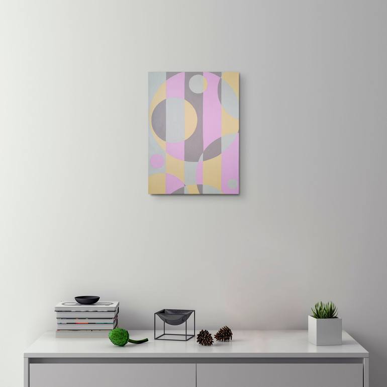 Original Abstract Geometric Painting by Tania Os