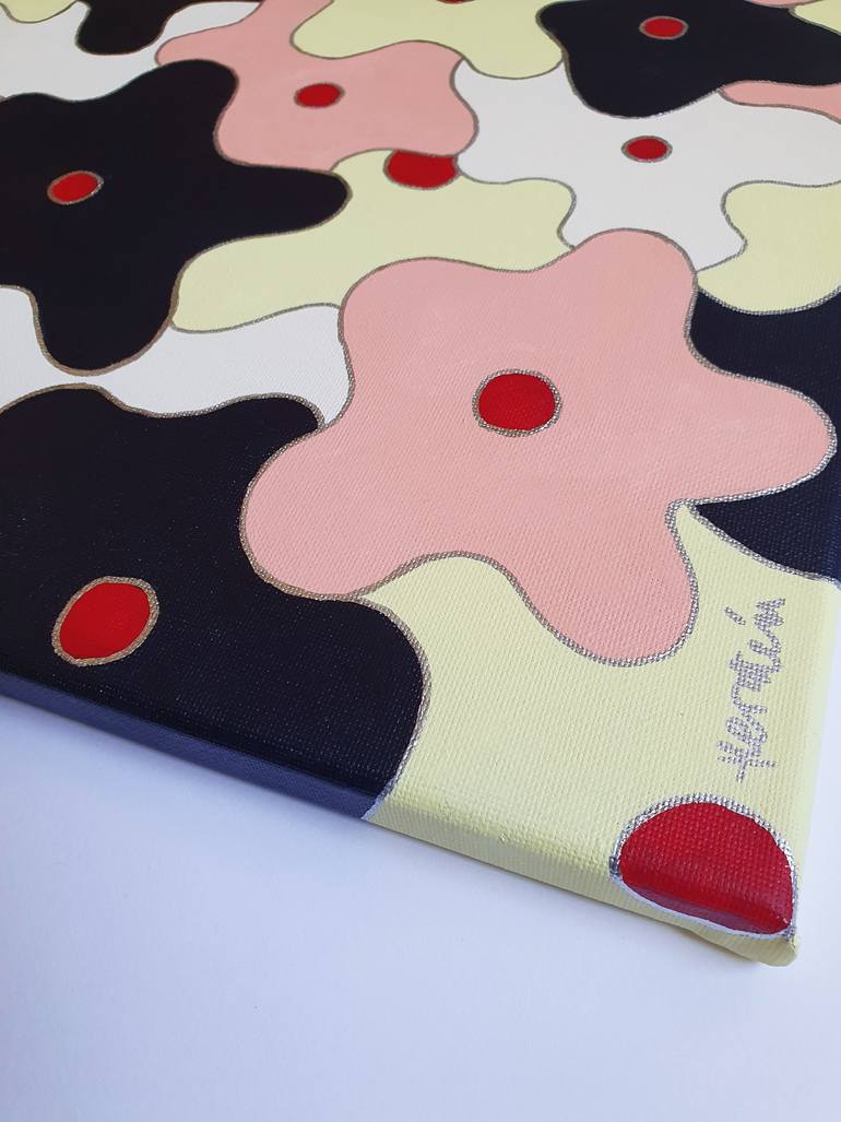 Original Abstract Floral Painting by Tania Os
