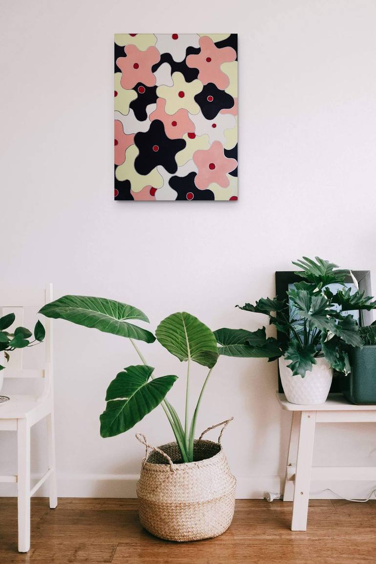 Original Abstract Floral Painting by Tania Os