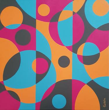 Original Geometric Paintings by Herstein Art