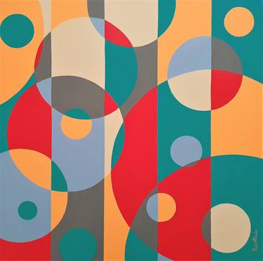 Original Geometric Paintings by Herstein Art