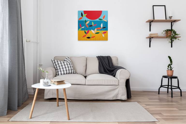 Original Abstract Floral Painting by Tania Os