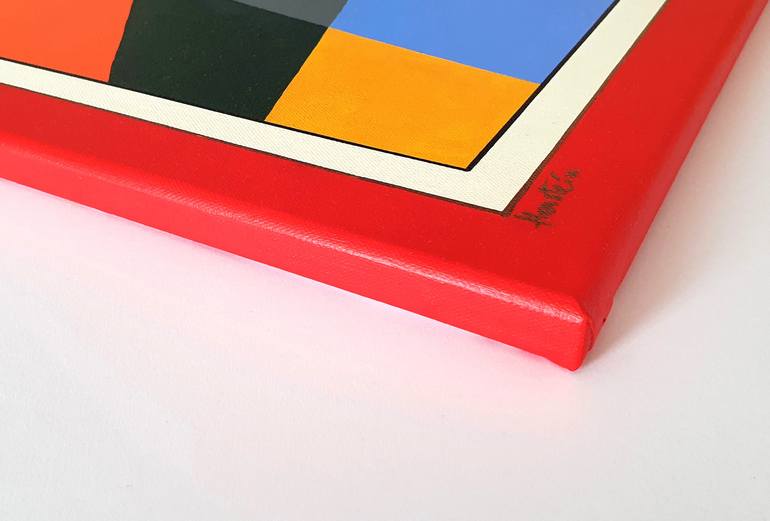 Original Abstract Geometric Painting by Tania Os