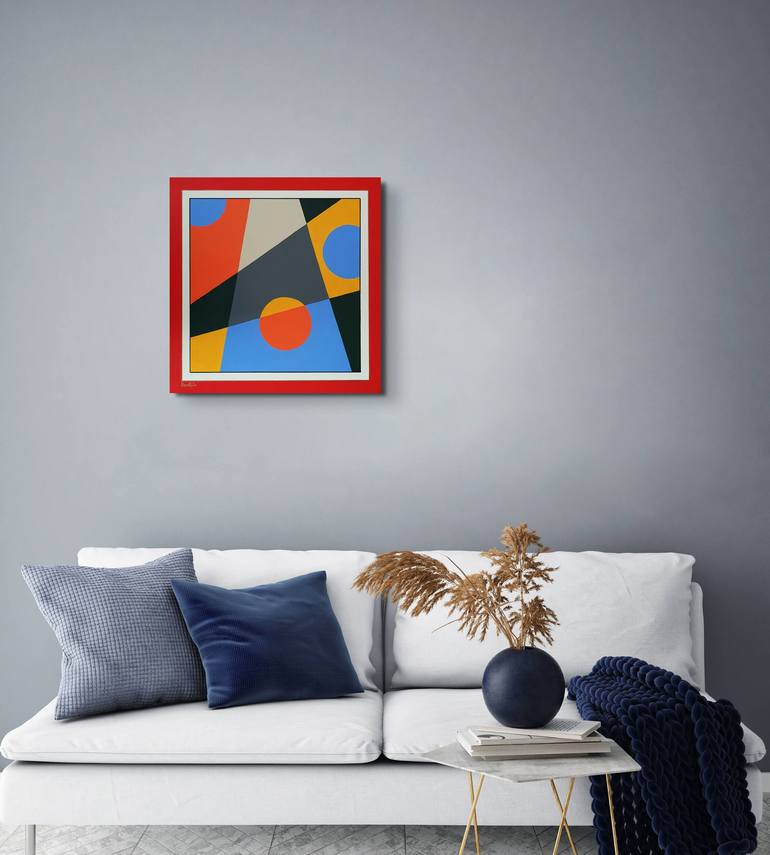 Original Geometric Painting by Herstein Art