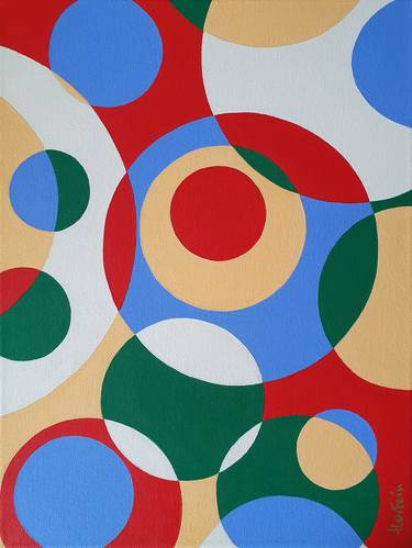 Original Geometric Paintings by Herstein Art