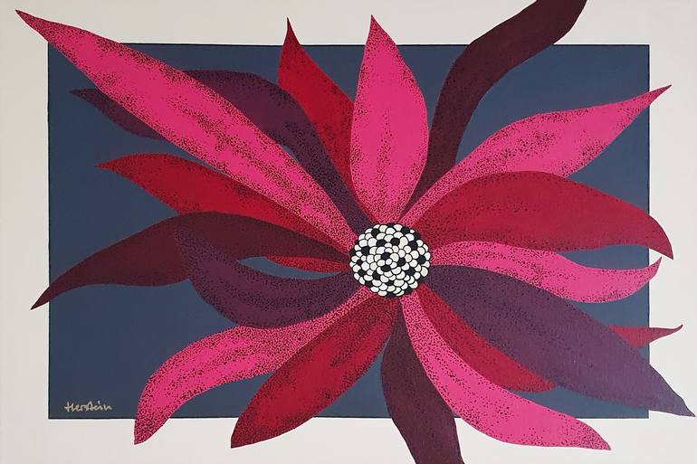 Original Abstract Floral Painting by Tania Os