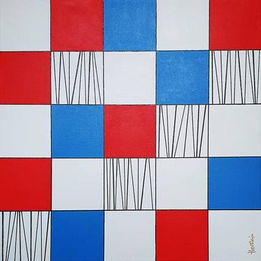 Original Geometric Paintings by Herstein Art