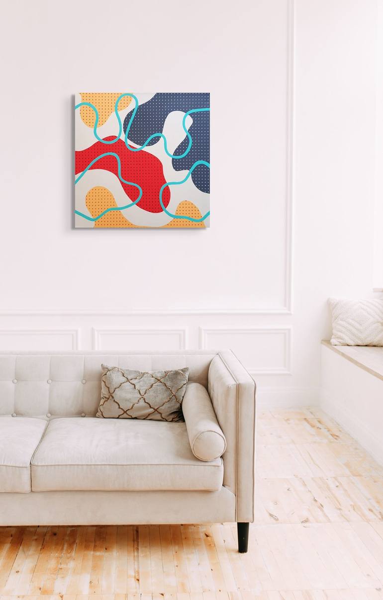 Original Pop Art Abstract Painting by Tania Os