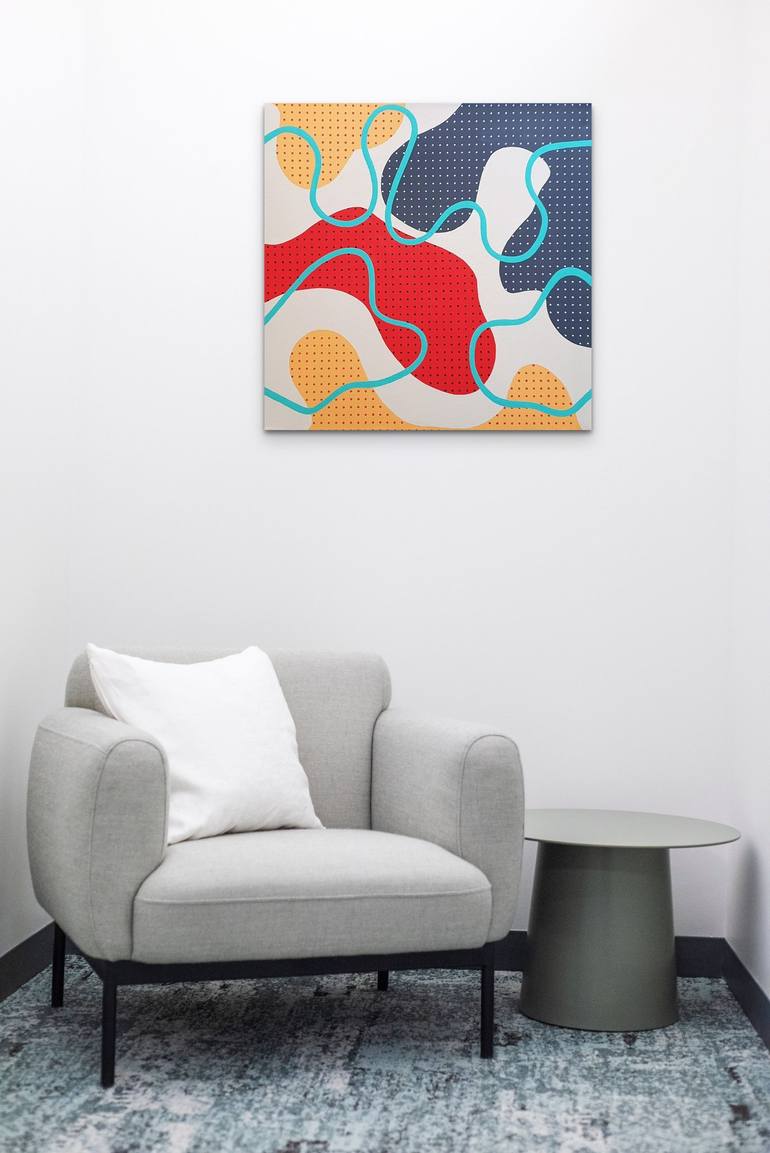 Original Pop Art Abstract Painting by Tania Os