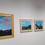 Sunset in gallery exhibit
