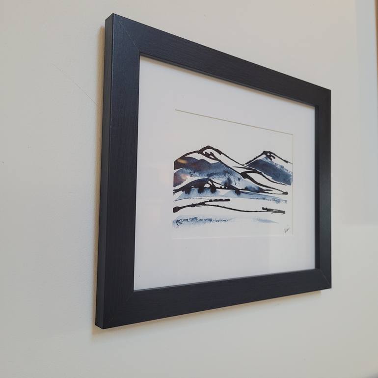 Original Black & White Landscape Drawing by Kim Roberts