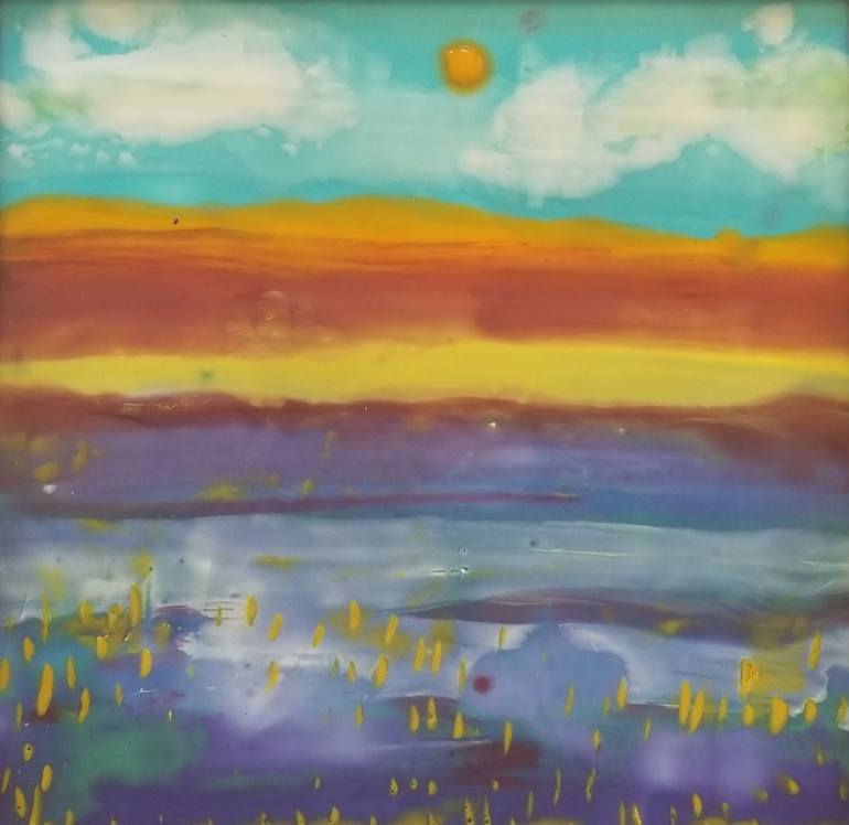 Original Abstract Landscape Painting by Kim Roberts