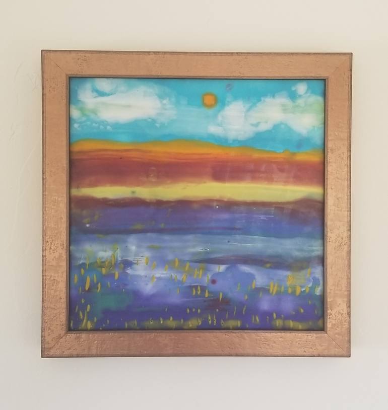 Original Abstract Landscape Painting by Kim Roberts